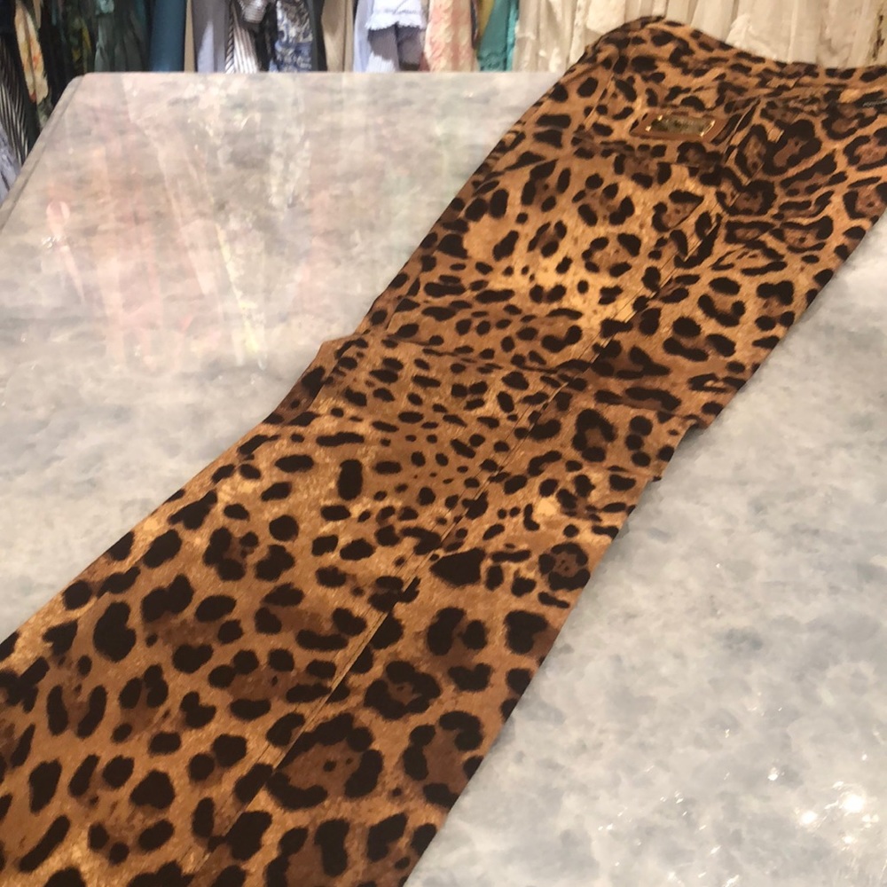 Dolce & Gabbana leopard jeans, worn once. Size 42